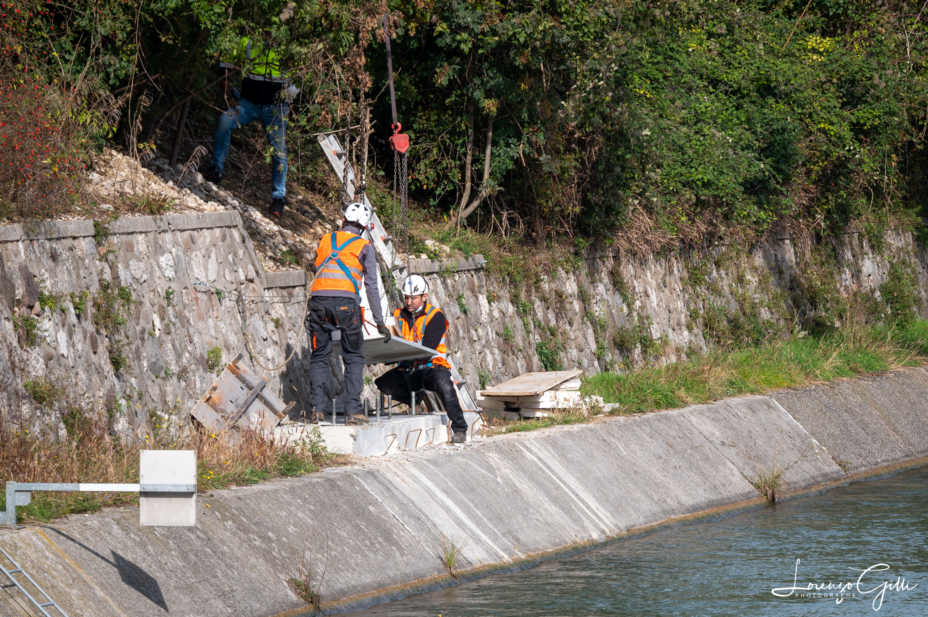 Le lavorazioni sul canale