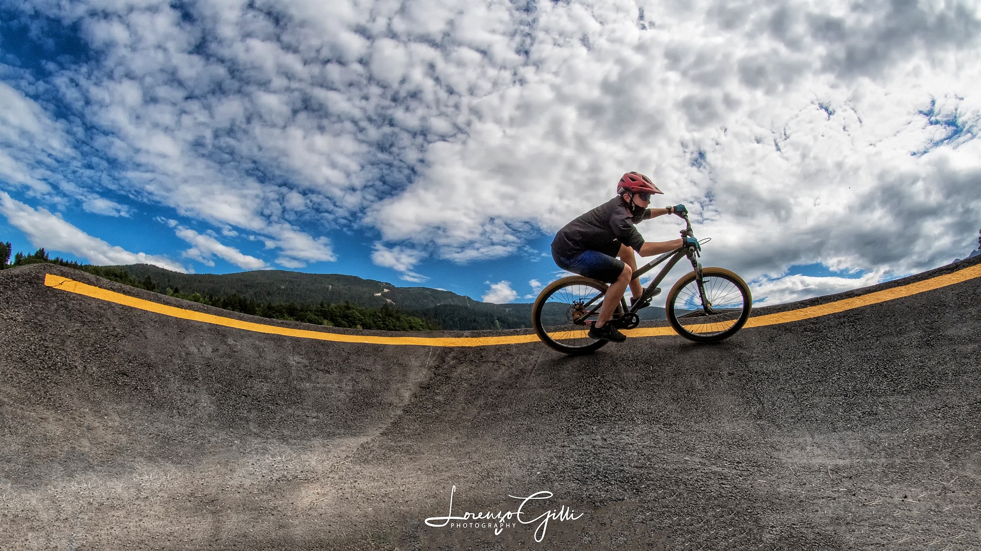 Stefano in mountain bike, fotografia 4